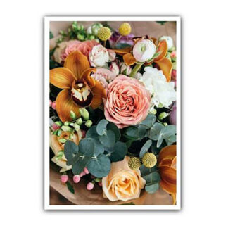 Fotokarte Blumenbouquet
