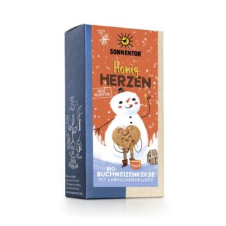 Honigherzen Kekse glutenfrei | Glutenfreie Bio-Buchweizenkekse